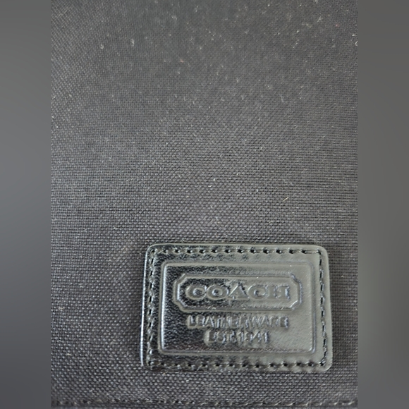 Coach Travel Passport Wallet Black Long Zipper Pockets Card Holders Slim - Picture 13 of 13